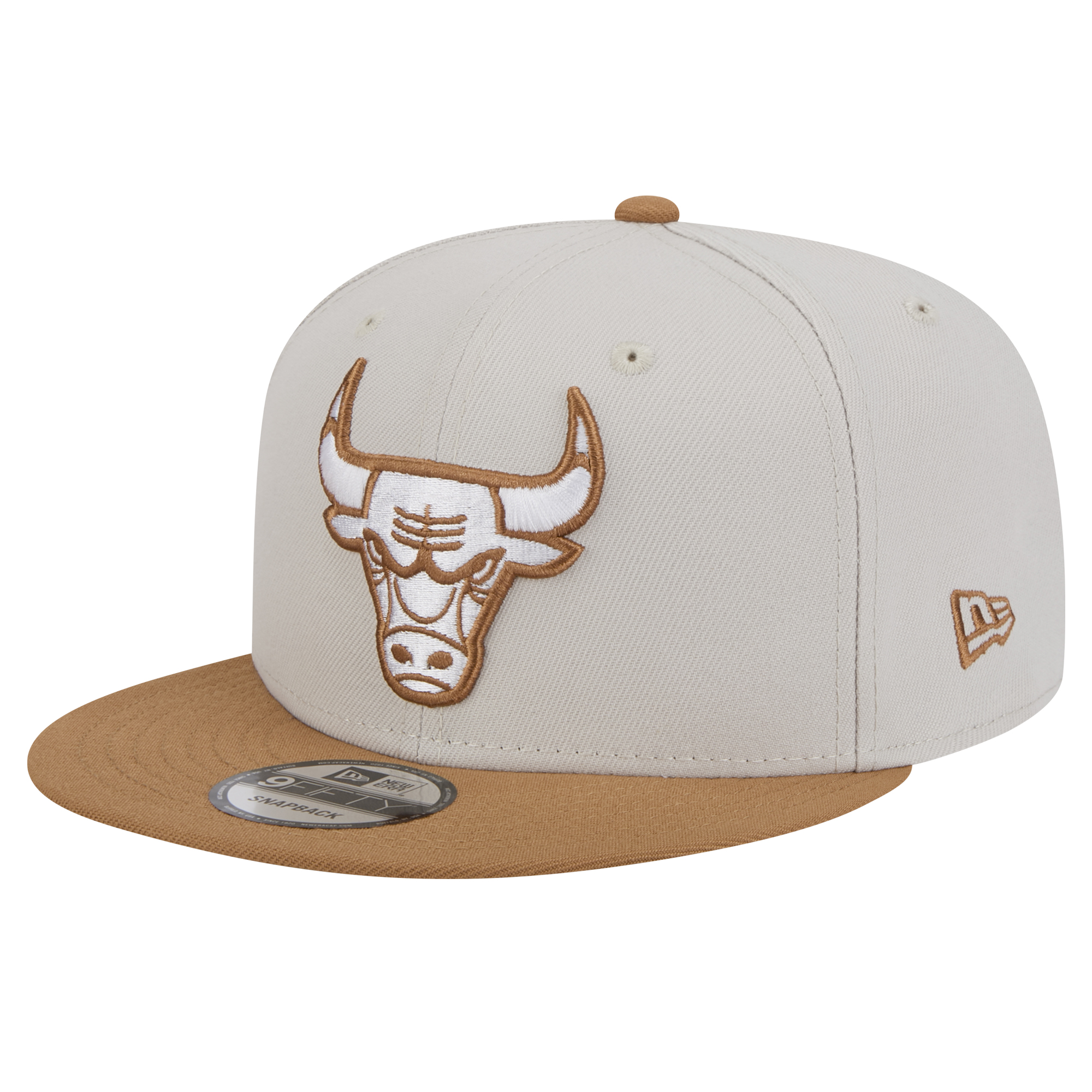 Men's New Era Cream/Tan Chicago Bulls Color Pack 2-Tone 9FIFTY Snapback Hat - Image 10