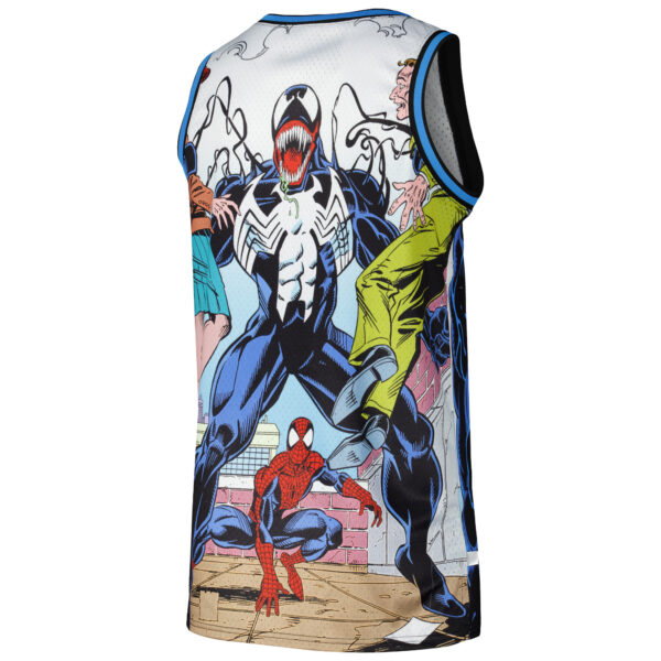 Men's Chalk Line Black Marvel Venom and Spider-Man Venice Jersey - Image 6