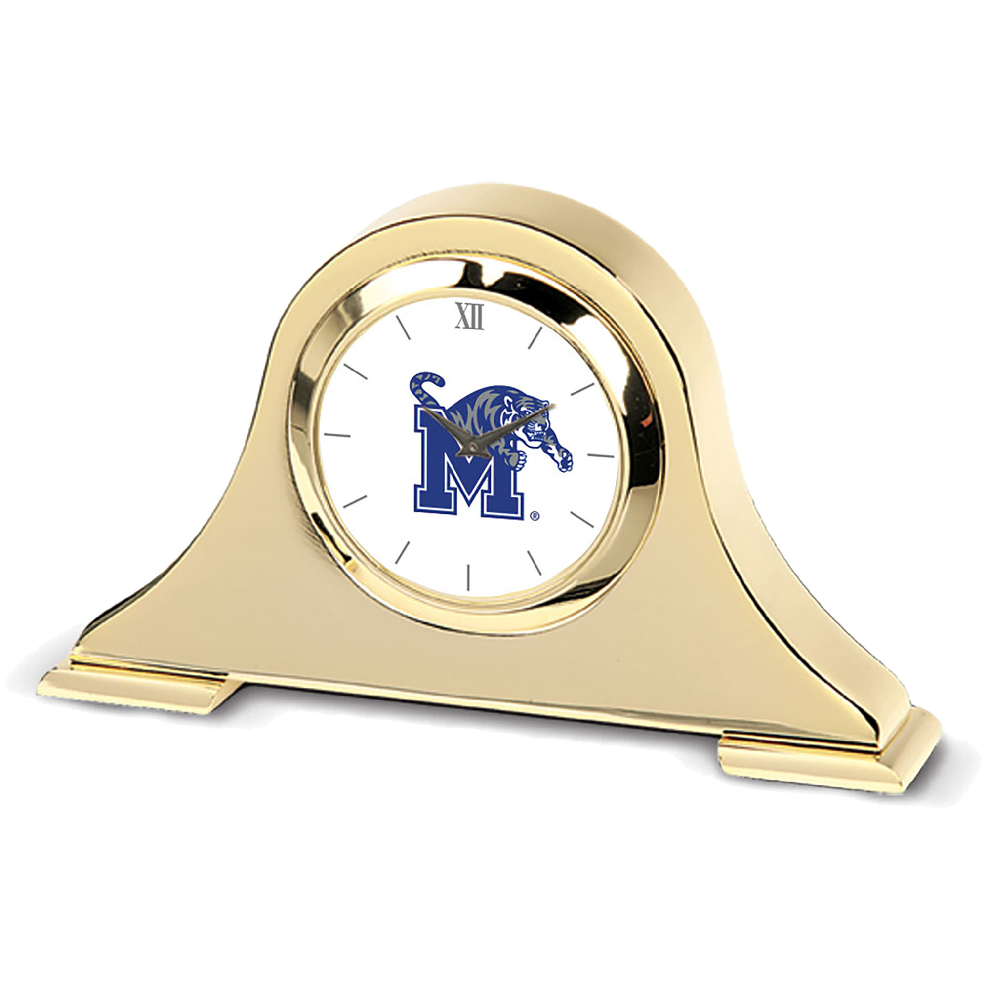 Gold Memphis Tigers Napoleon Desk Clock