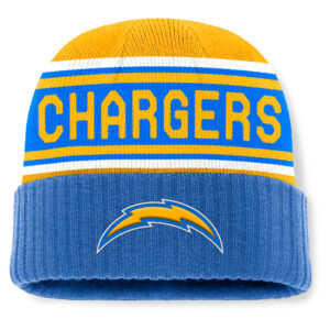 Men's Fanatics Gold/Blue Los Angeles Chargers Cuffed Knit Hat