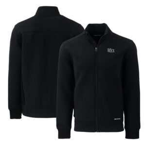 Men's Cutter & Buck  Black Ivy League Roam Eco Recycled Full-Zip Jacket