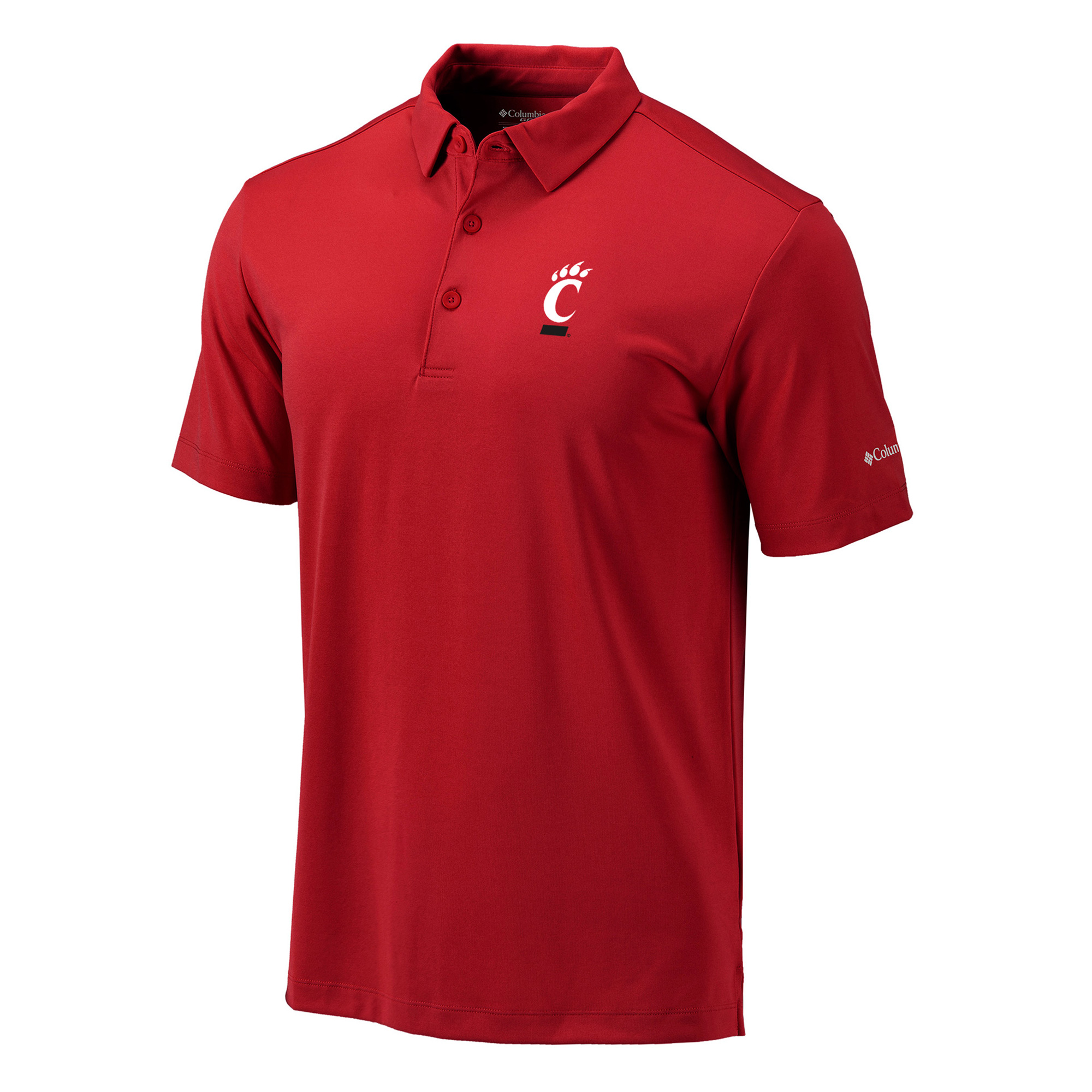 Men's Columbia Red Cincinnati Bearcats Omni-Wick Drive Polo - Image 3