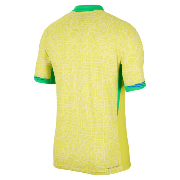 Men's Nike  Yellow Brazil National Team 2024 Home Match Authentic Jersey - Image 10