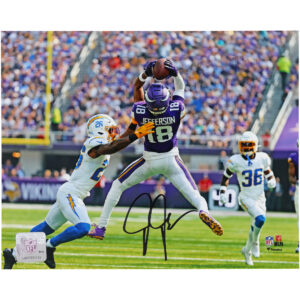 Justin Jefferson Minnesota Vikings Autographed 8" x 10" Leaping Catch Photograph