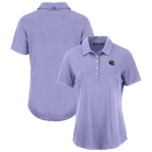 Women's Cutter & Buck Lavender Baltimore Ravens Coastline Epic Comfort Eco Recycled Polo