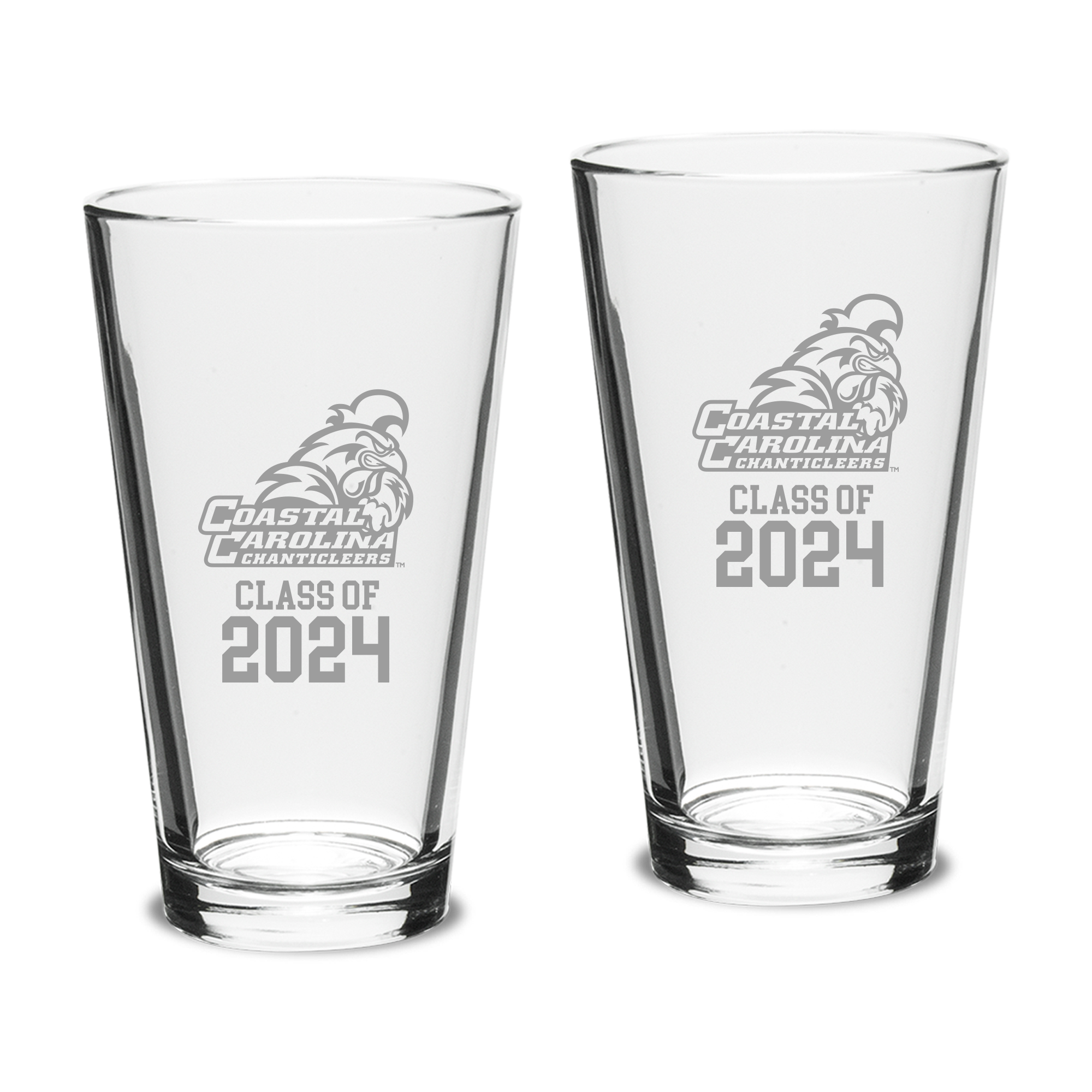 Coastal Carolina Chanticleers Class of 2024 Two-Piece 16oz. Classic Pint Glass Set