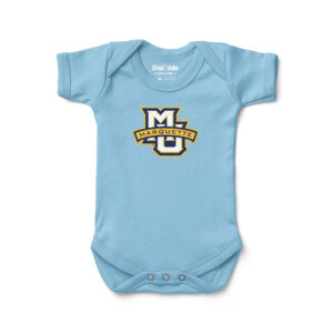 Infant Chad & Jake Light Blue Marquette Golden Eagles Primary Logo Bodysuit