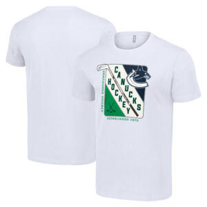 Men's Starter White Vancouver Canucks Shield Graphic T-Shirt