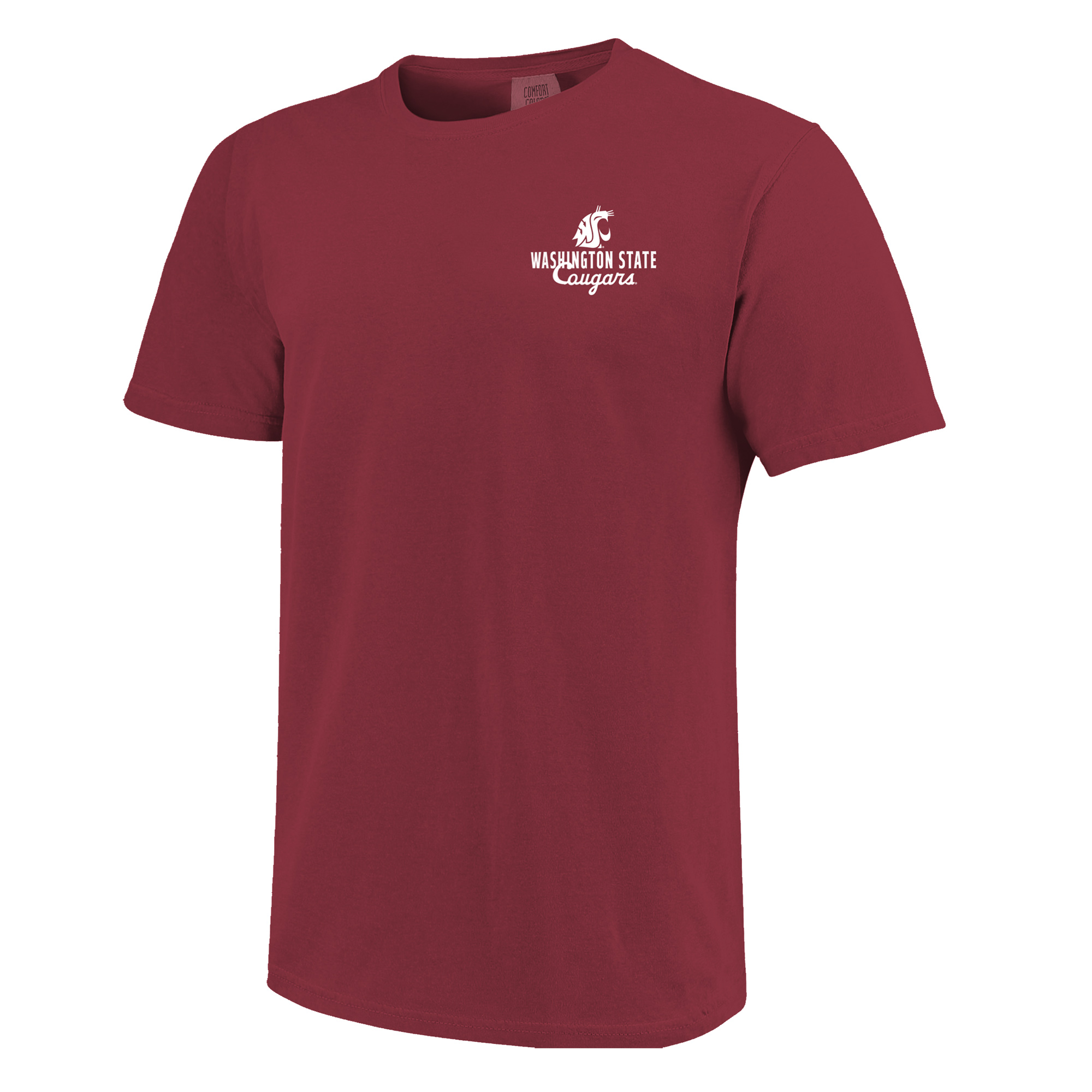 Men's Crimson Washington State Cougars Comfort Colors Mascot Overlay T-Shirt - Image 6