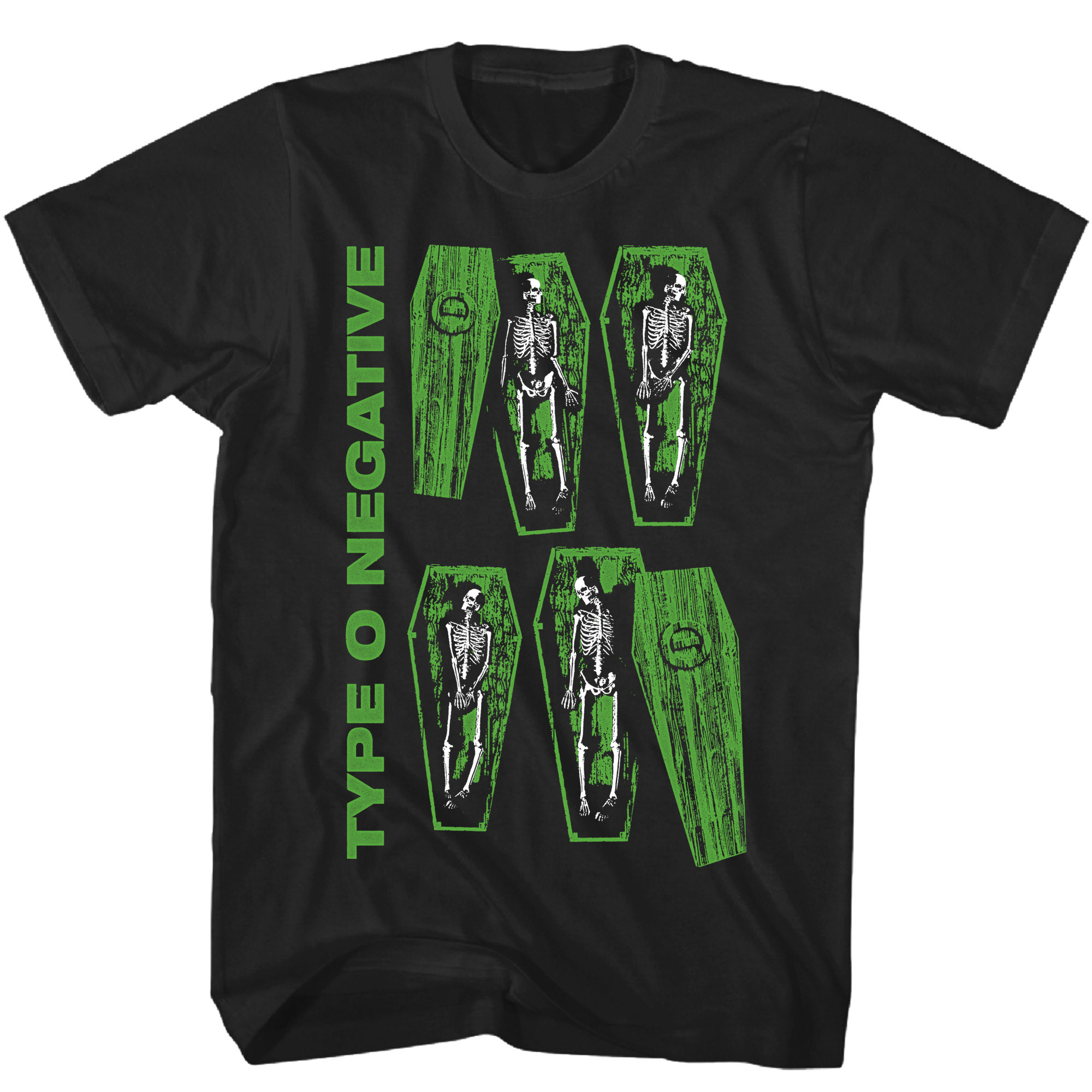 Men's Franchise Club Black Type O Negative Coffin T-Shirt - Image 6
