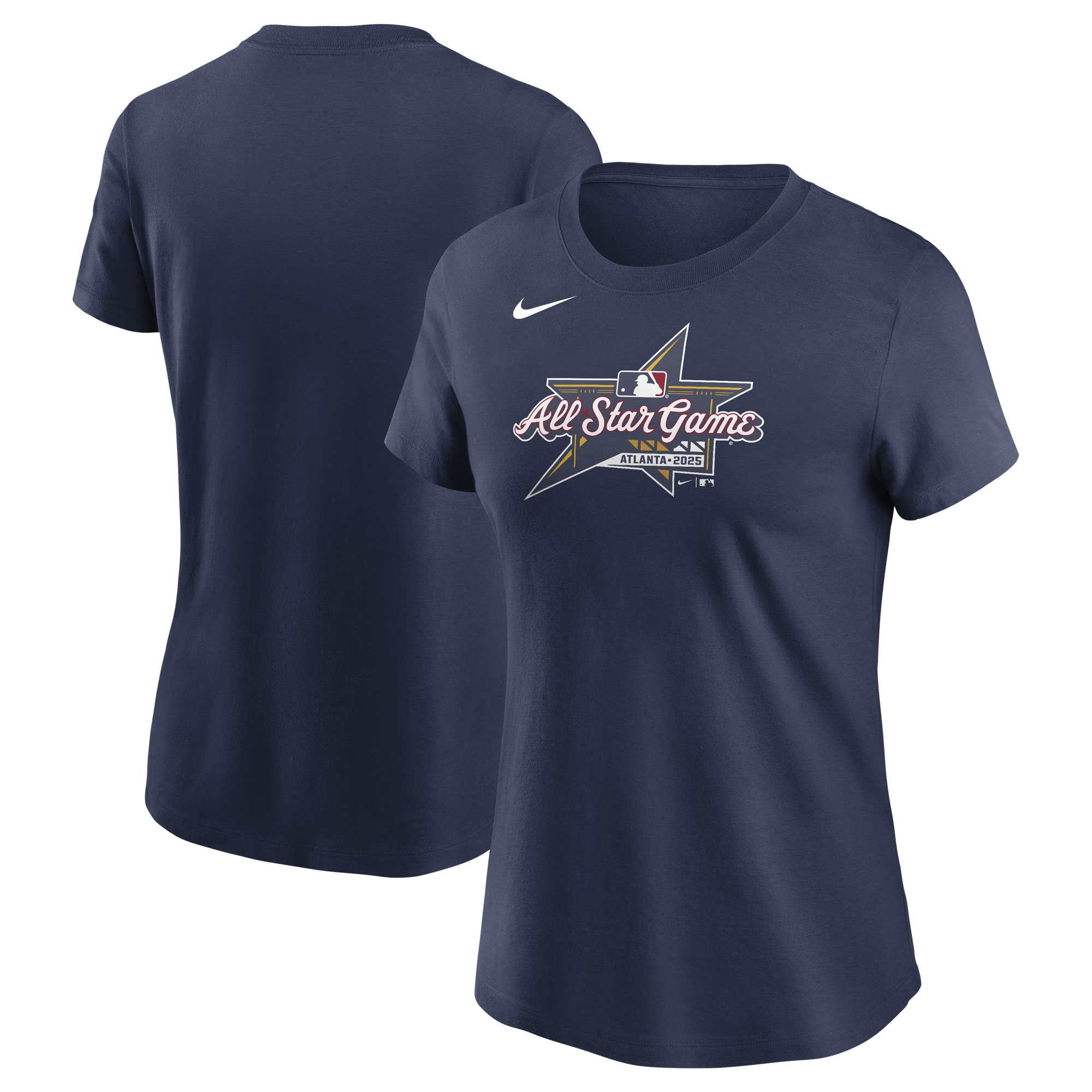 Women's Nike Navy 2025 MLB All-Star Game Logo T-Shirt - Image 5