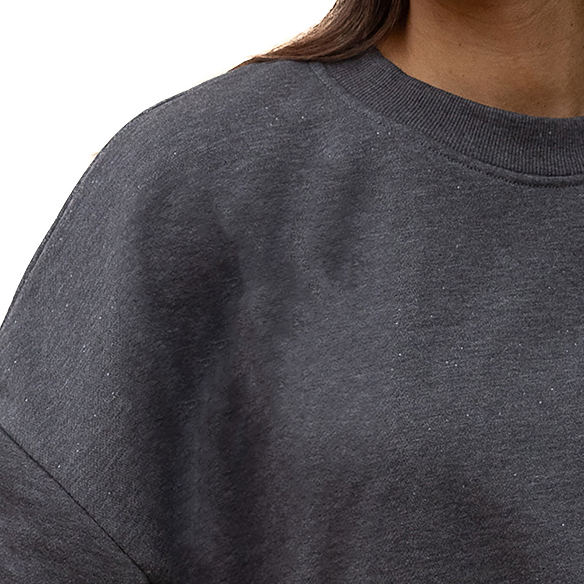 Women's Gameday Couture Charcoal Indiana Hoosiers Premium Fleece Pullover Sweatshirt - Image 4