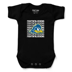 Infant Chad & Jake Black Delaware Fightin' Blue Hens Retro Bodysuit