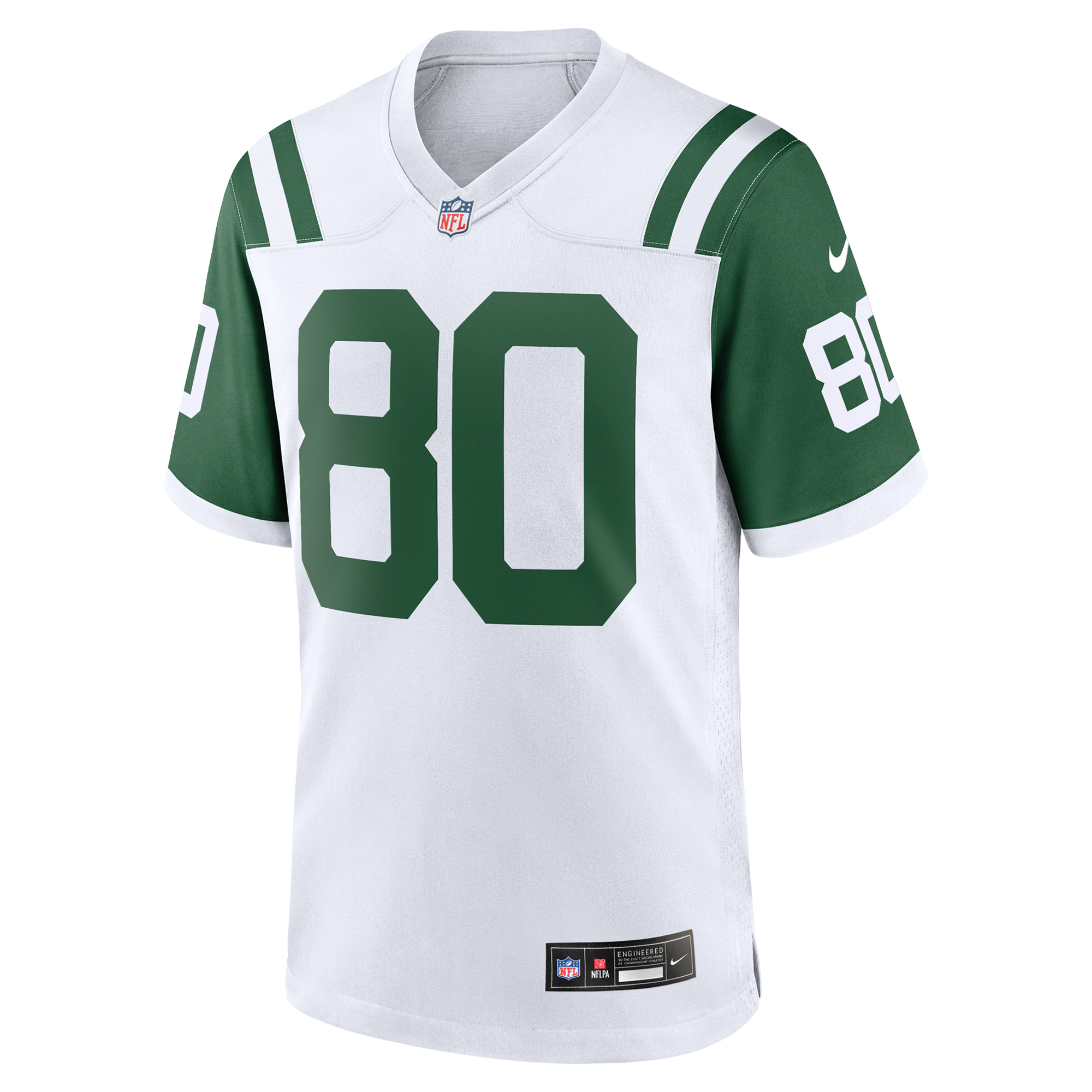 Men's Nike Wayne Chrebet White New York Jets Classic Alternate Retired Player Game Jersey - Image 3