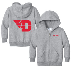 Toddler Chad & Jake  Heather Gray Dayton Flyers Logo Full-Zip Hoodie Jacket