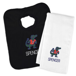 Infant Chad & Jake Florida Gators Team Personalized Bib & Burp Cloth Set
