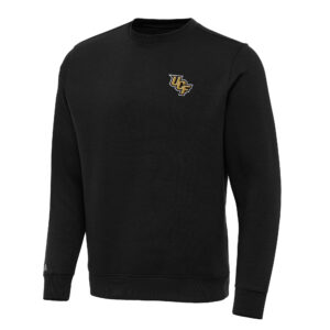 Men's Antigua Black UCF Knights Big & Tall Victory Crew Neck Pullover Sweatshirt