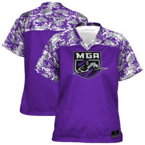 Women's ProSphere Purple Middle Georgia State Knights Digital Camo 1.0 Football Jersey