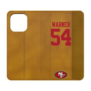 Keyscaper Fred Warner Brown San Francisco 49ers Folio iPhone Case