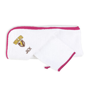 Infant Chad & Jake White Valparaiso Beacons Personalized Hooded Towel & Mitt Set
