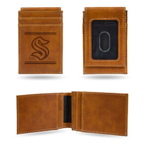 Brown Seattle Kraken Front Pocket Wallet
