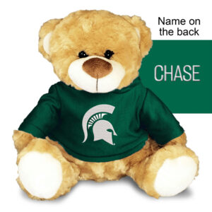 Chad & Jake Green Michigan State Spartans Personalized 10'' Plush Bear