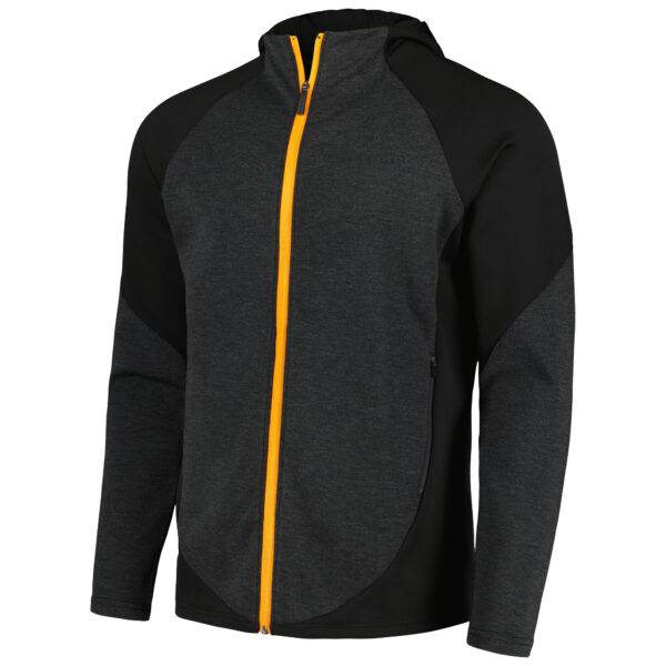 Men's Castore Black McLaren F1 Team Raglan Lifestyle Tri-Blend Full-Zip Hoodie - Image 4