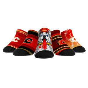 Unisex Rock Em Socks   Calgary Flames Super Fan Five-Pack Low-Cut Socks Set