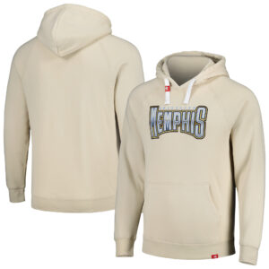 Unisex Sportiqe Oatmeal Memphis Grizzlies City Edition Tri-Blend Raglan Pullover Hoodie