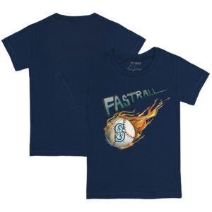 Toddler Tiny Turnip Navy Seattle Mariners Fastball T-Shirt
