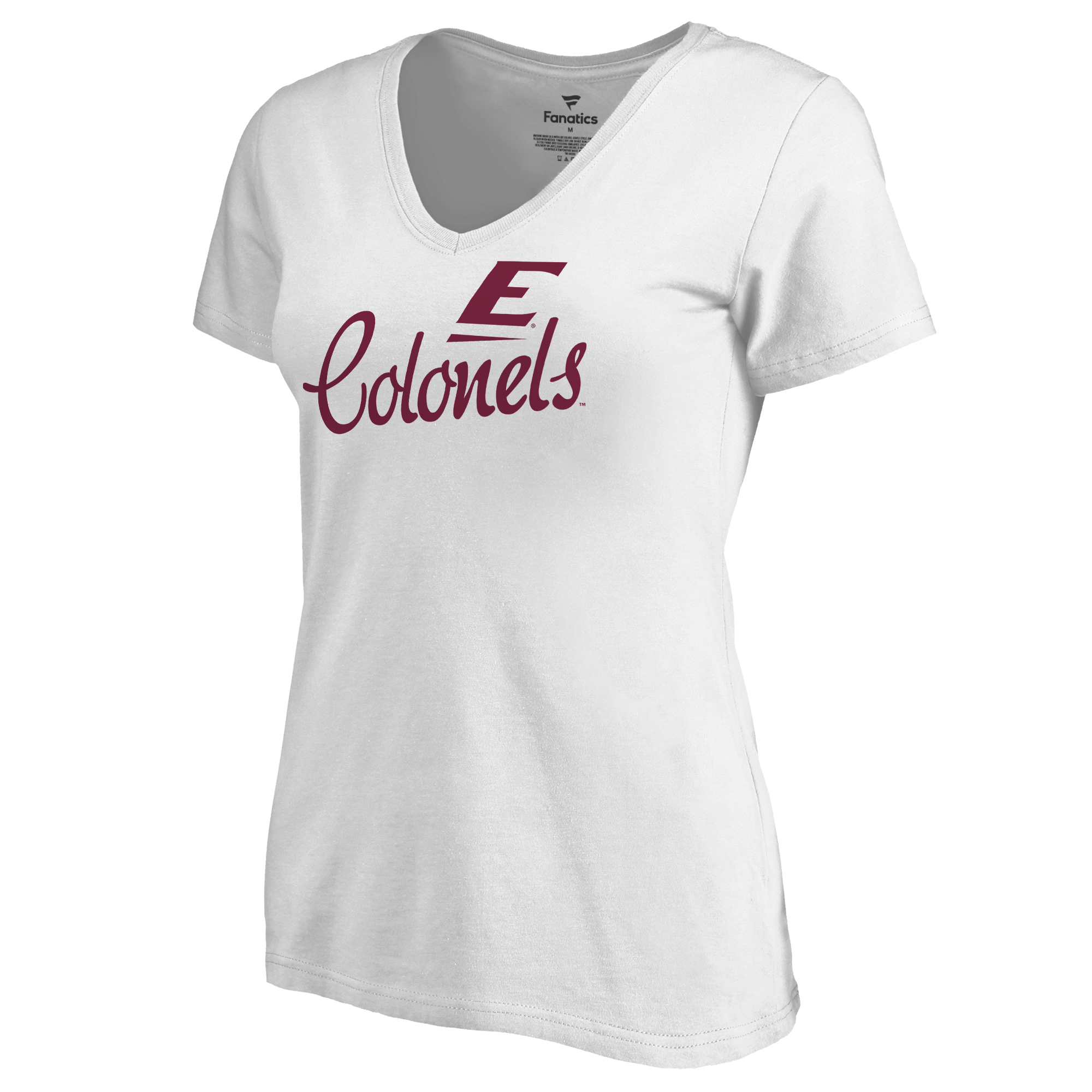 Women's White Eastern Kentucky Colonels Dora Slim Fit T-Shirt