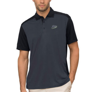 Men's Anthracite Mount Union Purple Raiders Vansport Two-Tone Polo