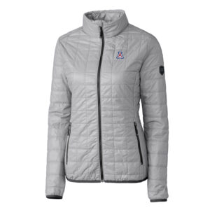 Women's Cutter & Buck Gray Arizona Wildcats Rainier Full-Zip Puffer Jacket