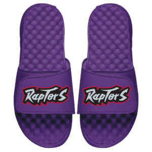 Men's ISlide Purple Toronto Raptors Hardwood Classic Wordmark Slide Sandal