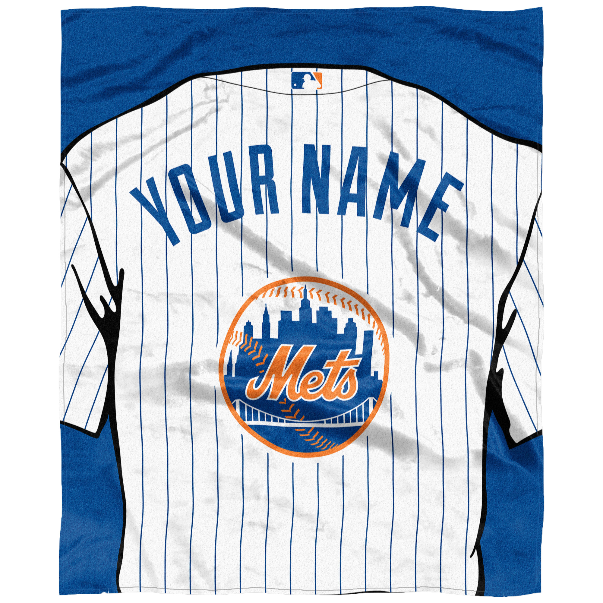 The Northwest Company New York Mets 50'' x 60'' Personalized Silk Touch Throw