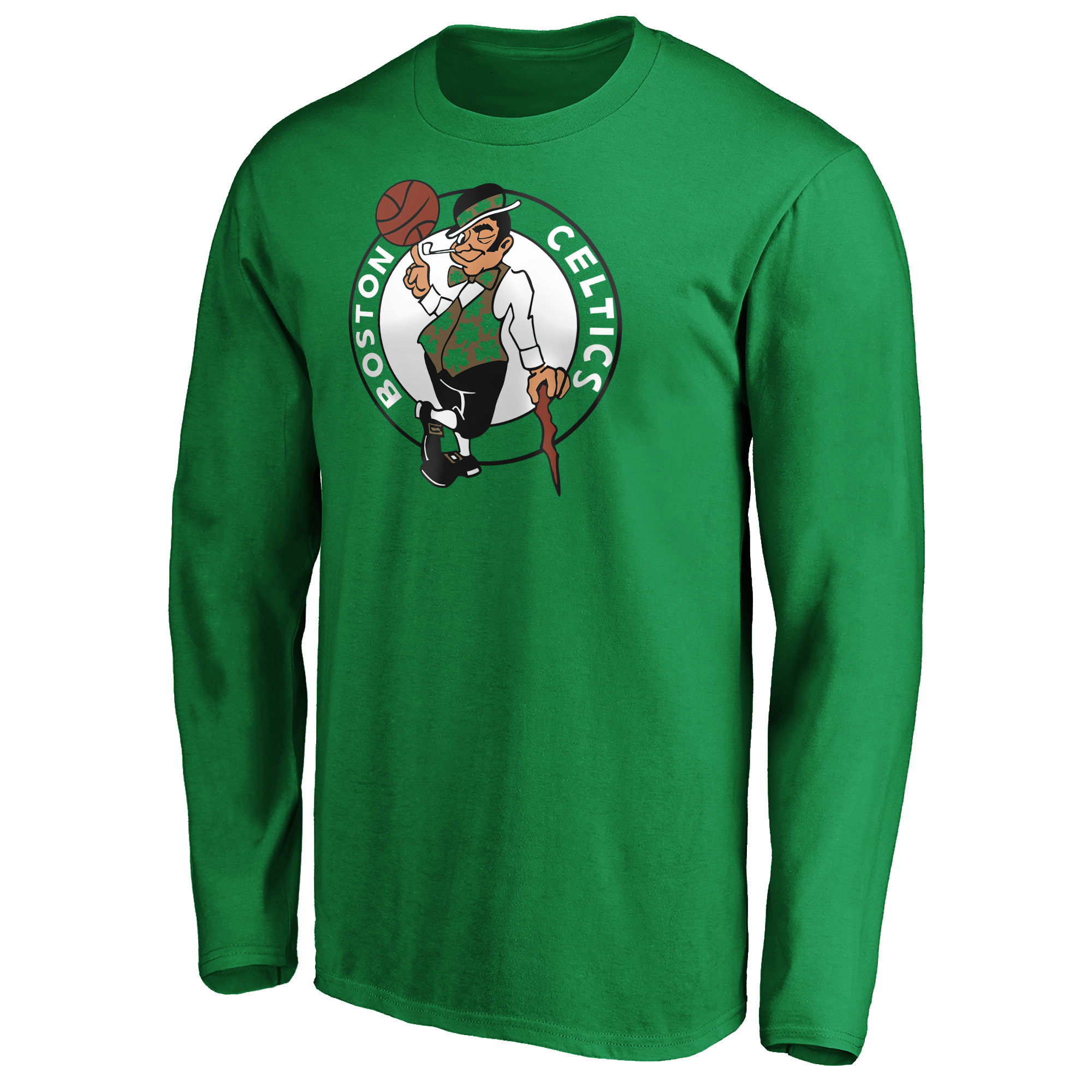 Men's Jayson Tatum Kelly Green Boston Celtics Playmaker Name & Number Long Sleeve T-Shirt - Image 6