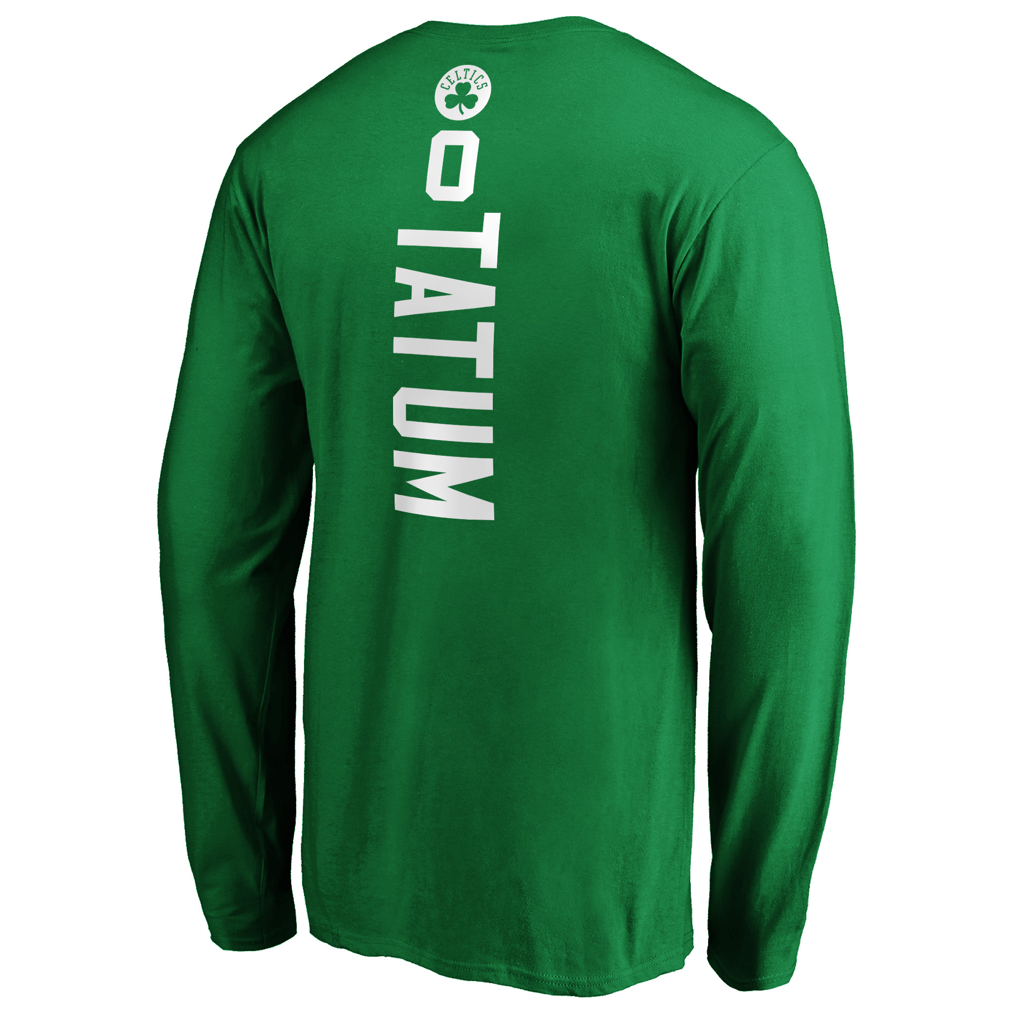 Men's Jayson Tatum Kelly Green Boston Celtics Playmaker Name & Number Long Sleeve T-Shirt - Image 7