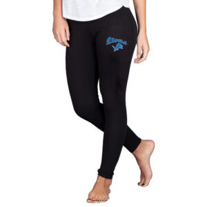Women's Concepts Sport  Black Detroit Lions Lightweight Fraction Lounge Leggings