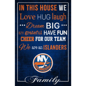 New York Islanders 17'' x 26'' In This House Sign