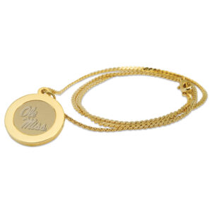 Gold Ole Miss Rebels 18'' Pendant Necklace