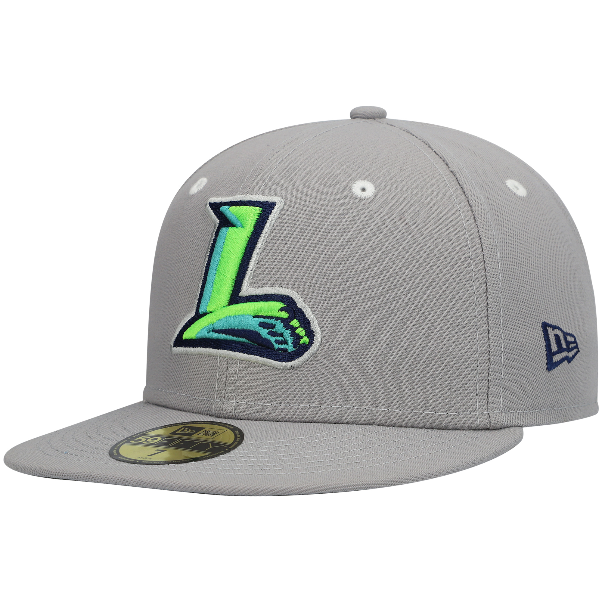 Men's New Era Gray Lynchburg Hillcats Authentic Collection Road 59FIFTY Fitted Hat - Image 2