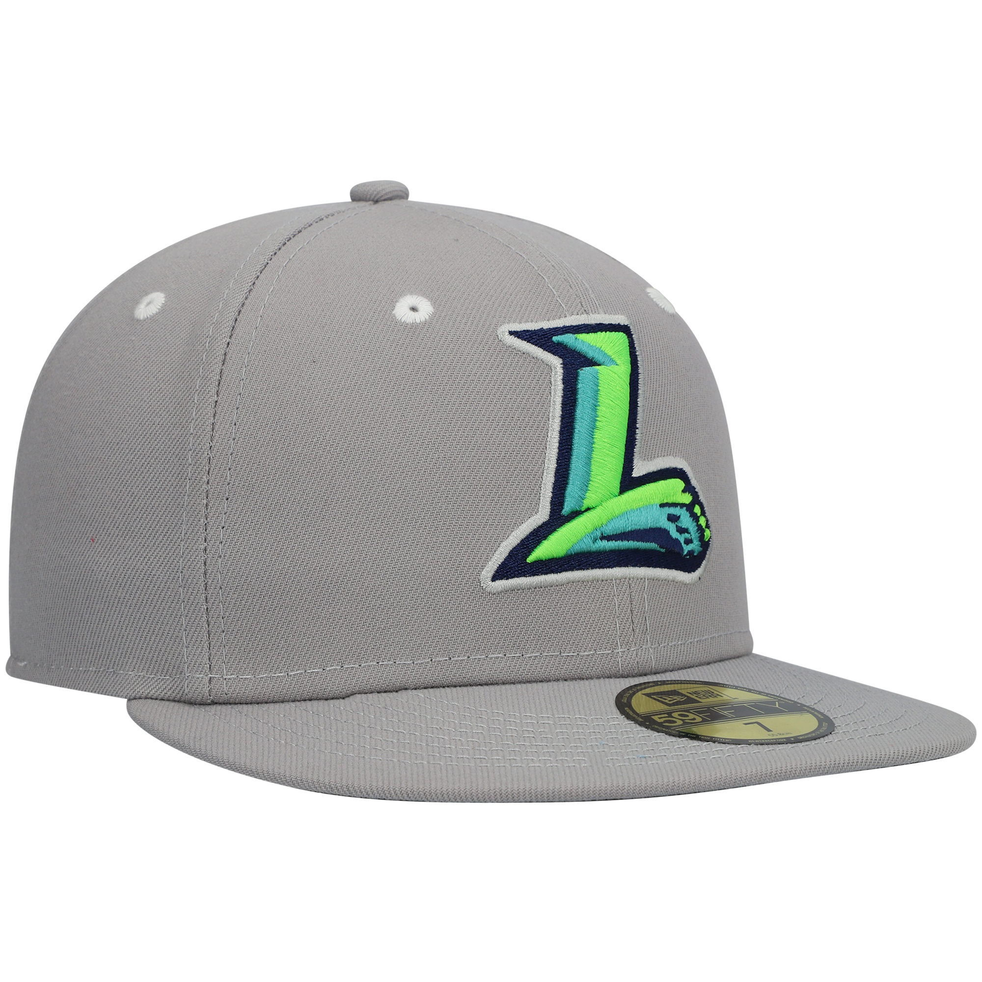 Men's New Era Gray Lynchburg Hillcats Authentic Collection Road 59FIFTY Fitted Hat - Image 9