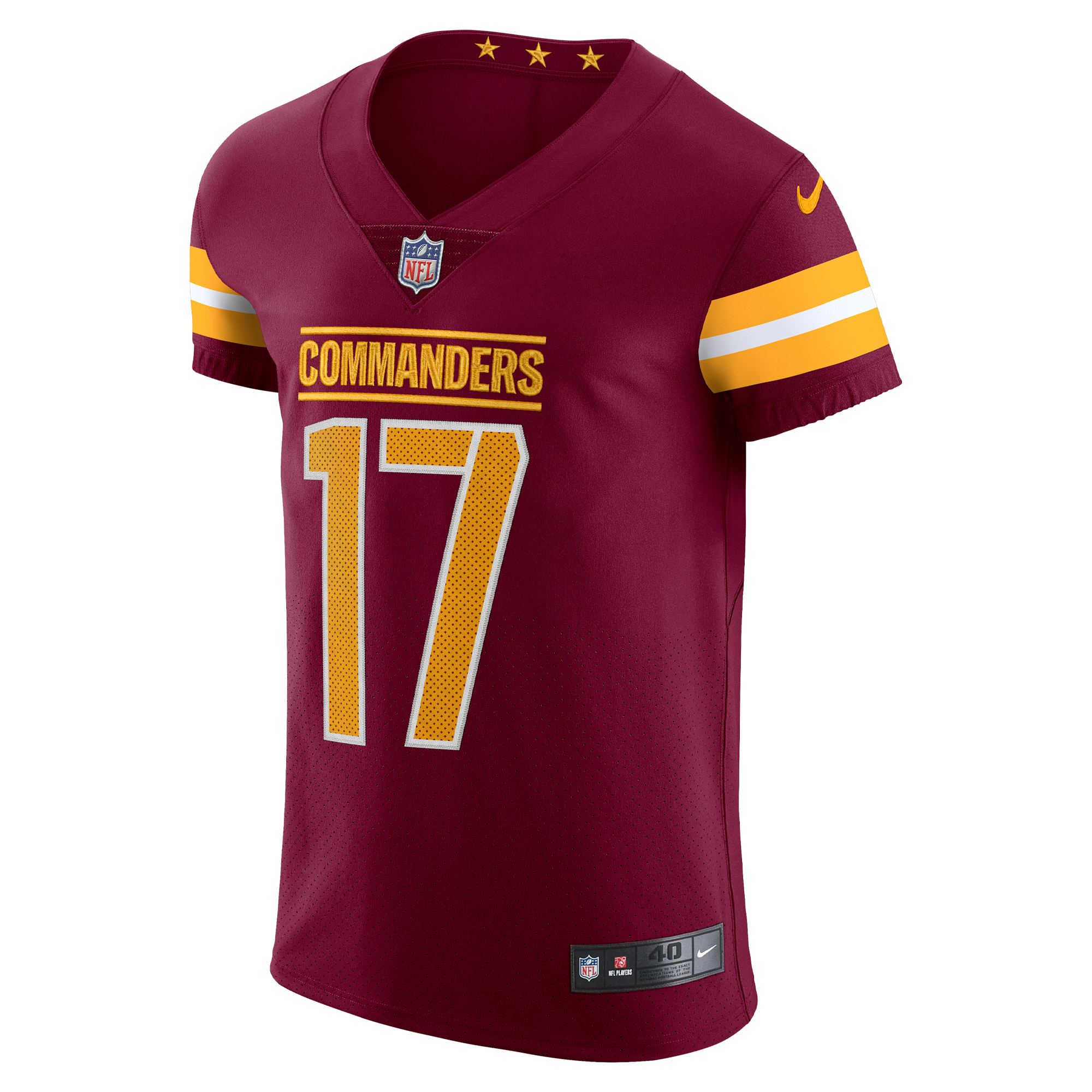 Men's Nike Terry McLaurin Burgundy Washington Commanders Vapor Elite Jersey - Image 3