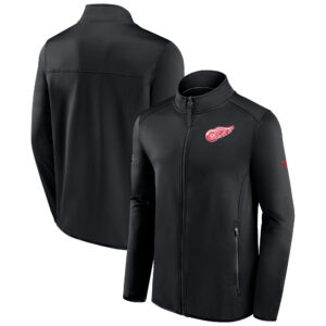 Men's Fanatics Black Detroit Red Wings Authentic Pro Rink Fleece Full-Zip Jacket