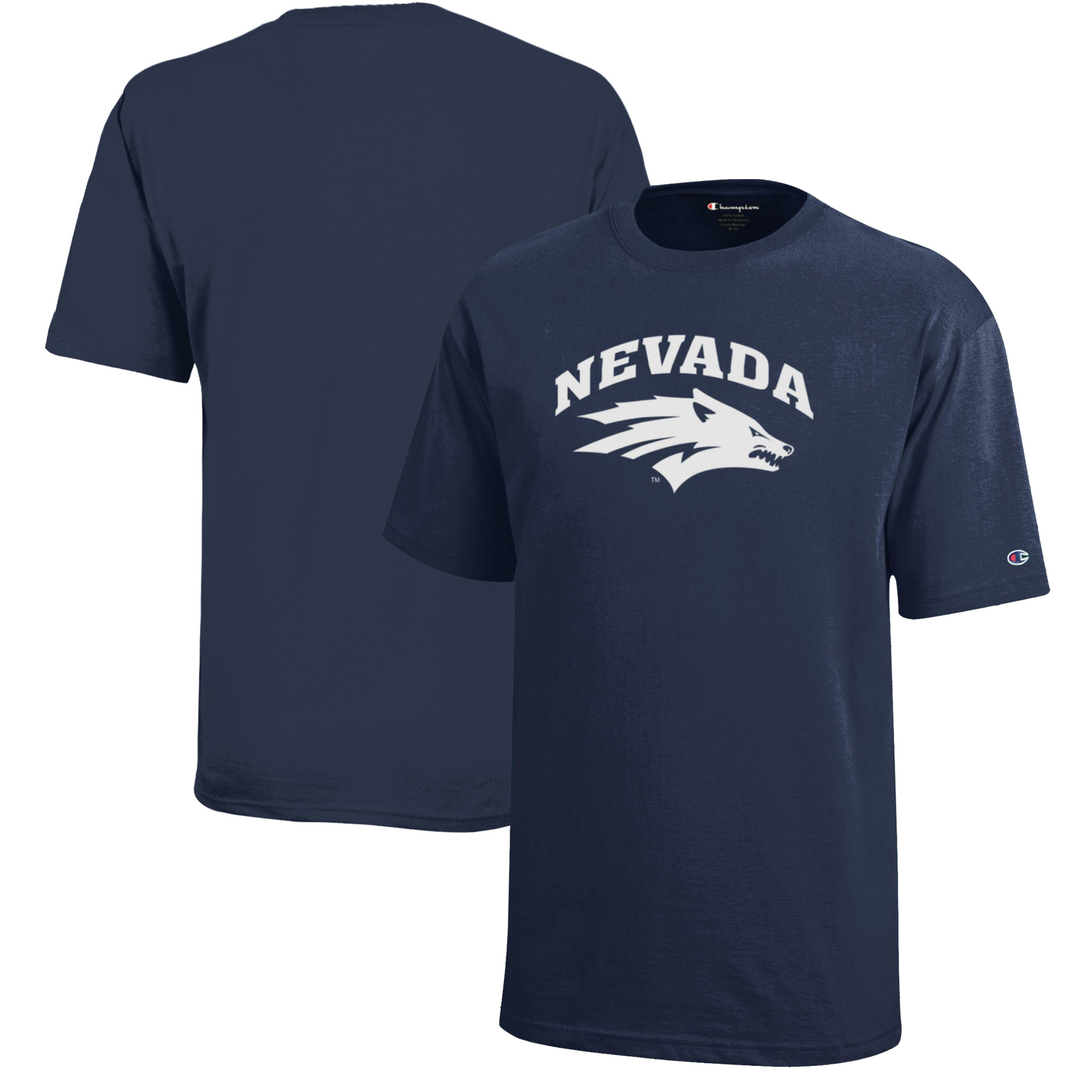 Youth Champion Navy Nevada Wolf Pack Jersey T-Shirt - Image 2