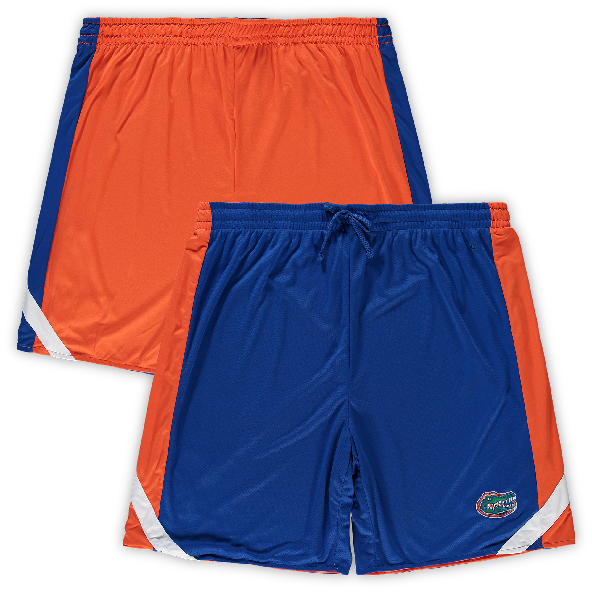 Men's Colosseum Royal/Orange Florida Gators Big & Tall Team Reversible Shorts - Image 2