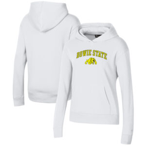 Women's Under Armour White Bowie State Bulldogs All Day Pullover Hoodie