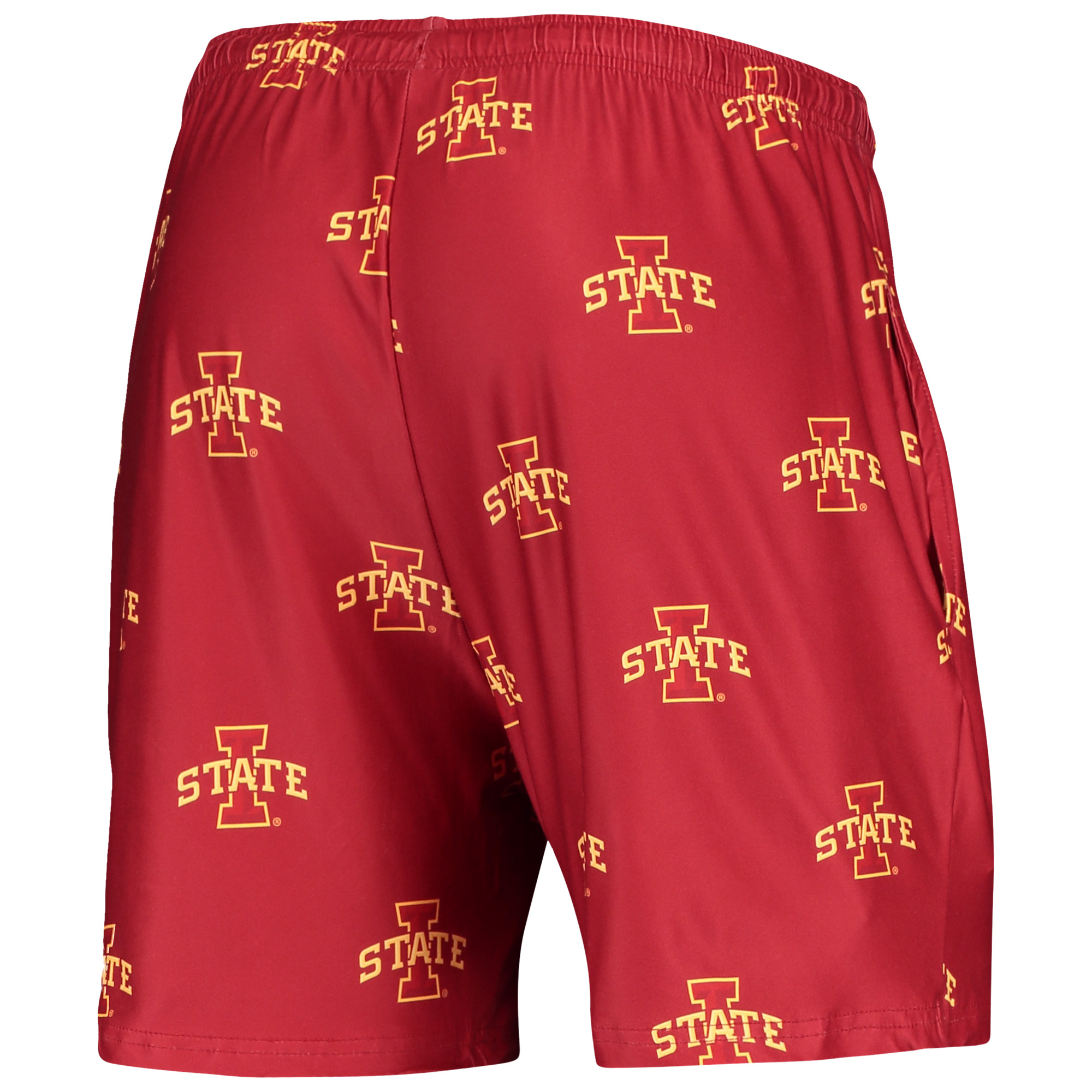 Men's Concepts Sport Cardinal Iowa State Cyclones Flagship Allover Print Jam Shorts - Image 4