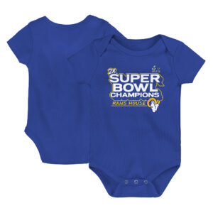 Infant Fanatics Royal Los Angeles Rams Super Bowl LVI Champions Parade Bodysuit