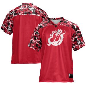 Men's GameDay Greats Red Minnesota State Moorhead Dragons Football Jersey